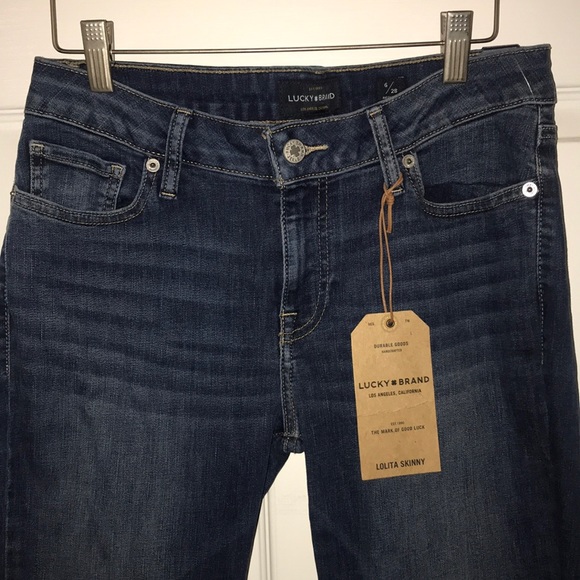 SOLD NWT Lucky Brand Lolita Skinny Jeans 6/28 $99 - Picture 3 of 8
